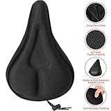 WOTOW Saddle Cover Bicycle Gel in Black Bicycle Seat Waterproof...