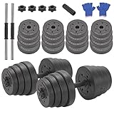 Mutiwill Unisex's 30Kg Adjustable Weight Lifting Dumbbell Barbell...