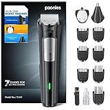 Beard Trimmer Hair Clippers Men, Nose & Ear Trimmer, 9-in-1 Body...