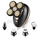 Electric Shaver for Men 5 in 1 Rechargeable Electric Razor Beard...