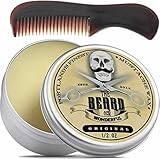 Moustache and Beard Wax 15ml - Pocket Sized Comb - Promotes...