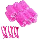 18 Pieces Rollers for Hair Volume, Velcro Rollers For Hair, Hair...