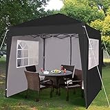 Pop-up Gazebo 2m x 2m With Sides Silver Protective Layer...