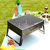 Stainless Steel Portable Folding BBQ Grill – Compact Outdoor...