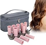 Qivine 10Pcs Heated Hair Rollers, Electric Heated Rollers, Hair...