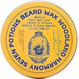 Seven Potions Beard Wax for Men — Medium Hold Styling Wax to...