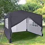 Pop-up Gazebo 3m x 3m with Sides 2 Wind Bars & 4 Weight Bags &...