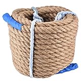 Alomejor 20m Jute Rope Durable Natural Jute Climbing Rope Twine...