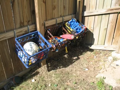 children's outdoor toy storage