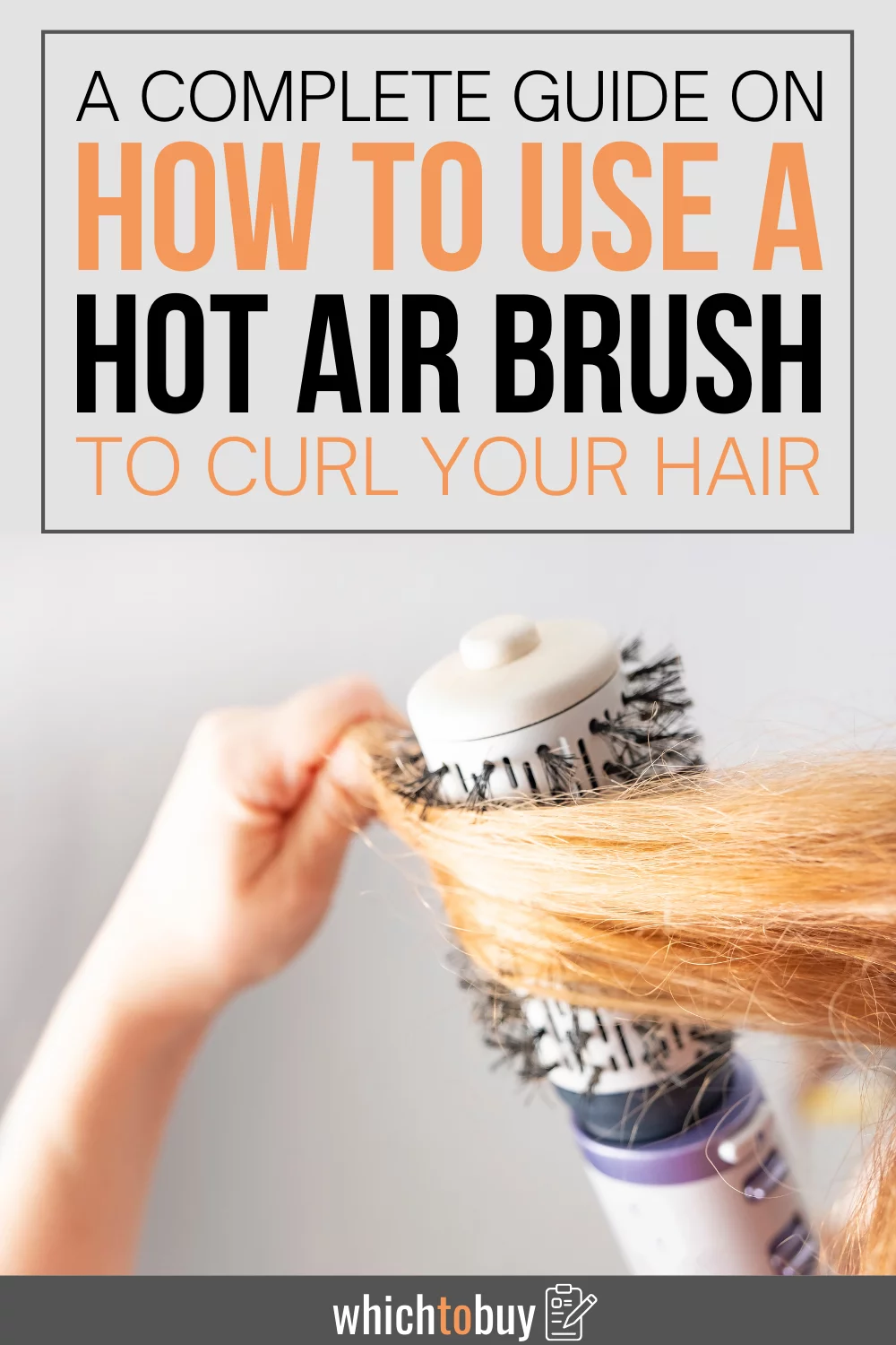 curl hair with hot air brush